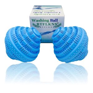 2-Pack Eco-Pleasant Laundry Balls – Premium Delicate Shell Washing Balls, Mild on Garments, Superior Ceramic Design, 2000 Wash Cycle Sturdiness, All-Pure