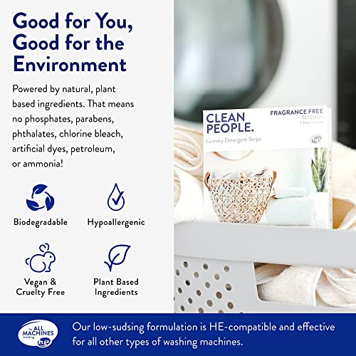 Clear Individuals Extremely Concentrated Laundry Detergent and Material Softener Sheets - Eco-Pleasant, Plant-Primarily based Laundry Detergent (32 Sheets) and Dryer Sheets (160 Sheets) -...