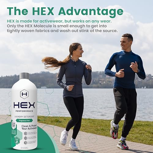 HEX Efficiency Laundry Detergent, Unscented, 64 Hundreds (Set of two) - Tailor-made for Activewear, Appropriate for Delicate Pores and skin, Eco-Aware, Concentrated System