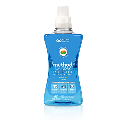 Methodology Liquid Laundry Detergent, Recent Air Scent, 66 Hundreds, Biodegradable and Plant-Based mostly Stain Remover, 53.5 Fl Oz (Set of two)