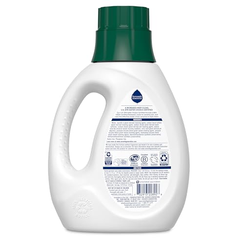 Seventh Technology 40 oz Concentrated Liquid Laundry Detergent - Free & Clear, Perfume-Free